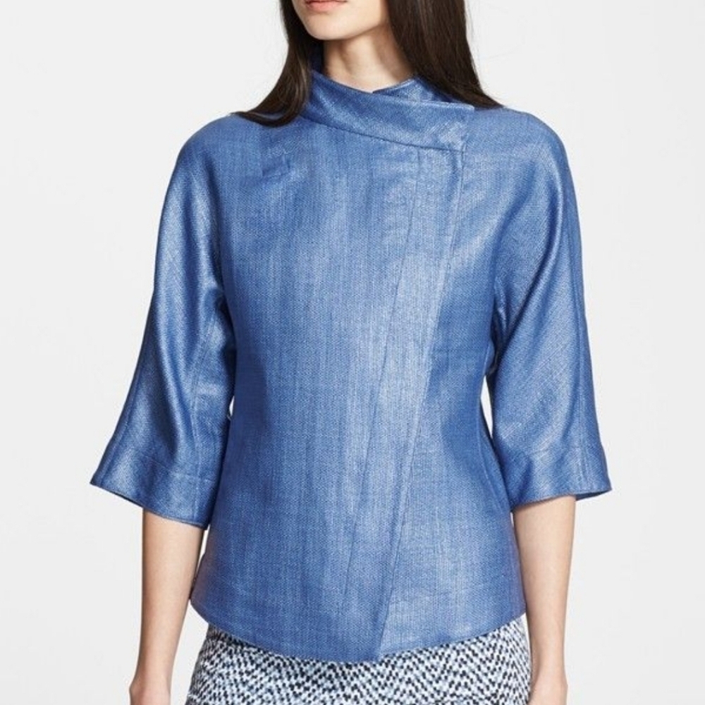 Armani Collezioni Raffia asymetrical jacket 16